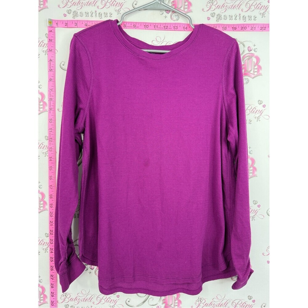 Calvin Klein long sleeve purple Magenta Long-Sleeve Thermal Top